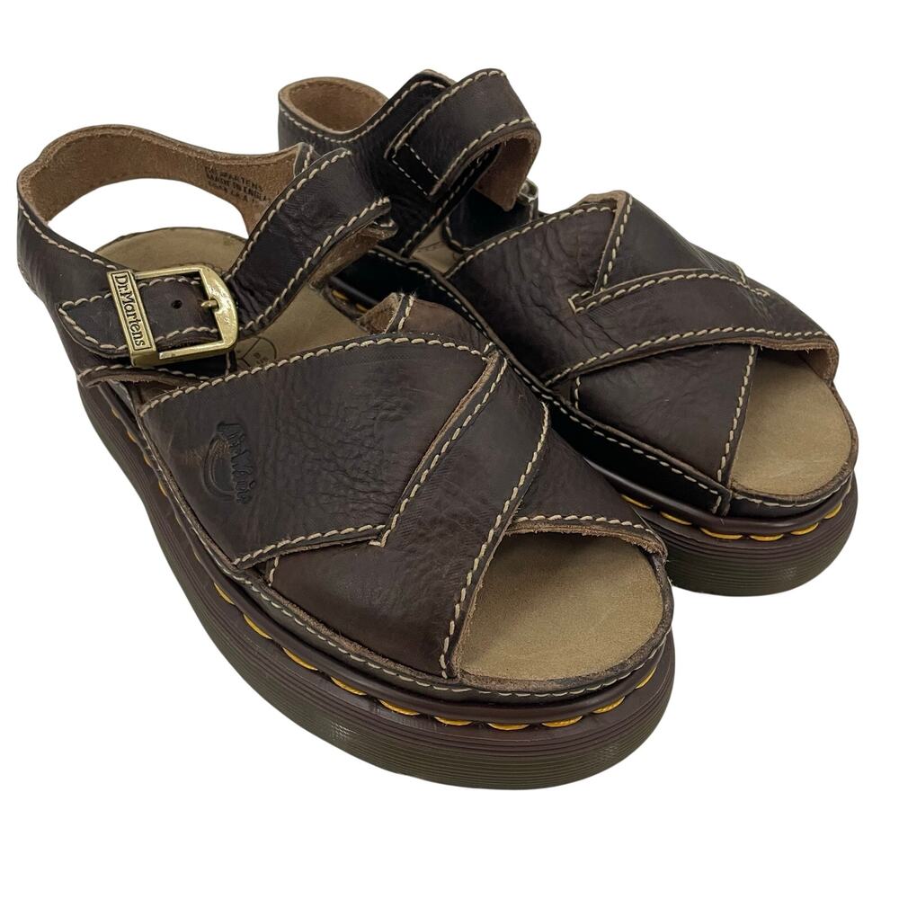 Vintage Dr. Martens 8644 Cross Over Sandal Made In England 41 Men’s 8 Women’s 9